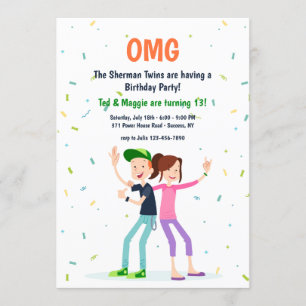 Invitation à deux Ados