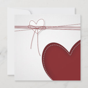 Invitation à deux coeurs