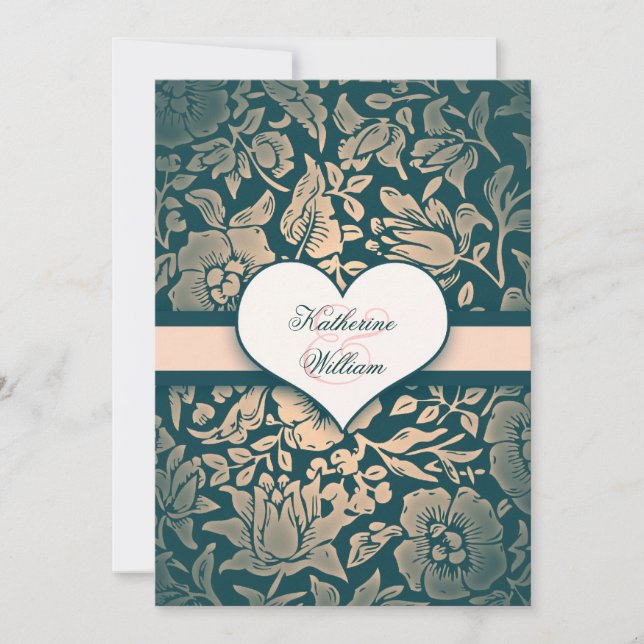 invitation à dîner de répétition damas (Devant)