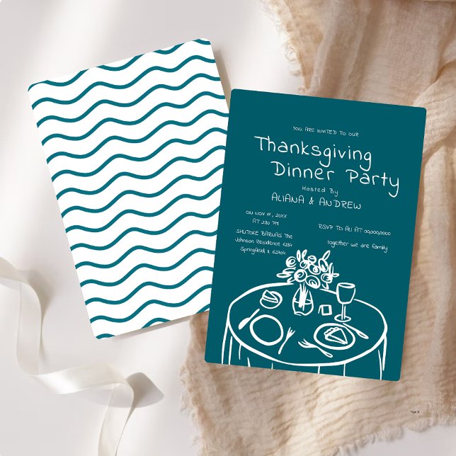 Invitation À Dîner De Thanksgiving (Créateur téléchargé)