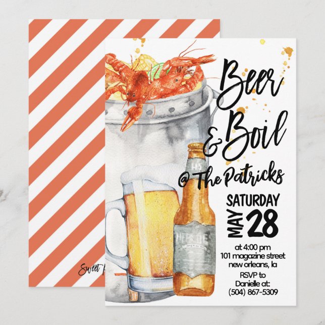 Invitation à ébullition de l'écrevisse (Devant / Derrière)