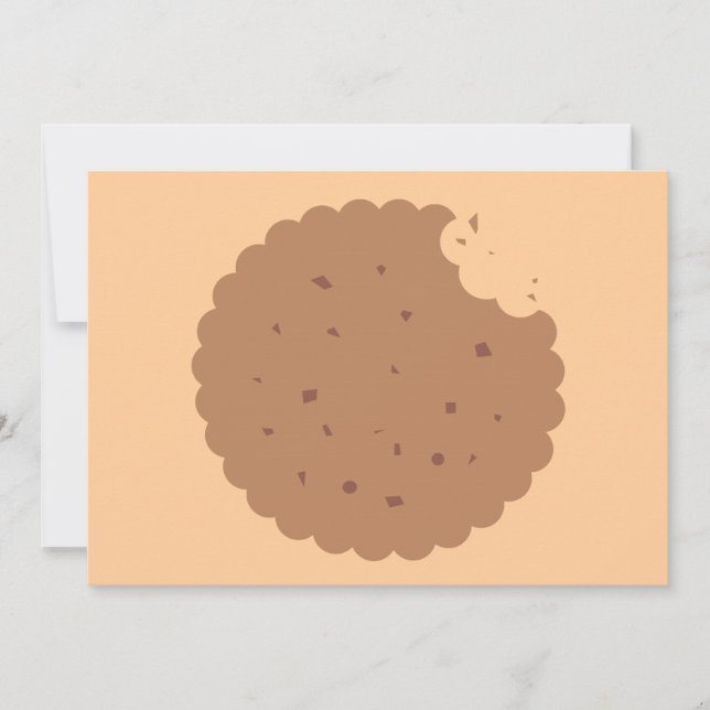 invitation à échanger des biscuits chocolat (Devant)