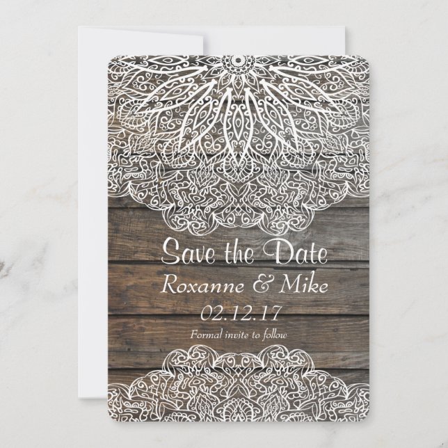 Invitation à enregistrer la date de Mandala (Devant)