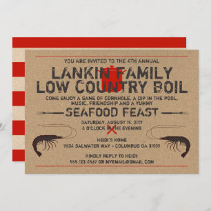 Invitation à faire bouillir les crevettes dans un