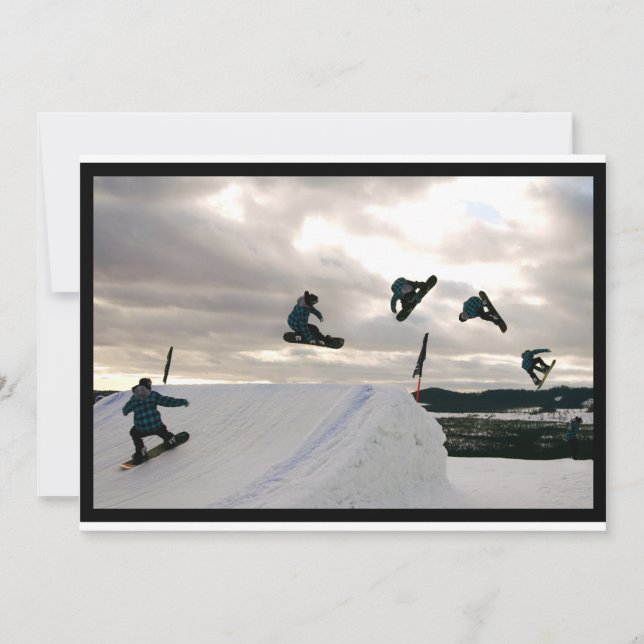 Invitation à faire du snowboard Tricks (Devant)