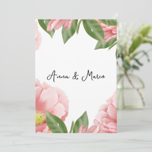 Invitation à fleurs mariages