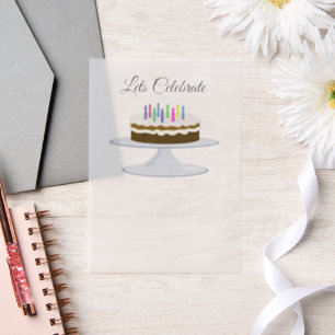 Invitation à gâteau d'anniversaire