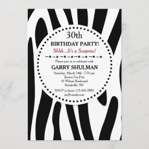 Invitation à imprimer Zebra