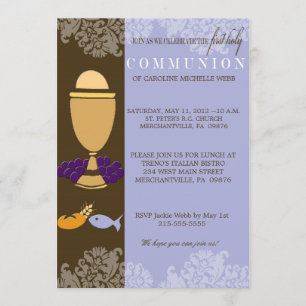 Invitation à la 1ère communion de garçon