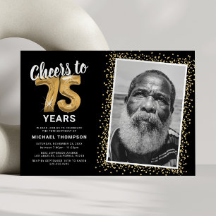 Invitation À la 75e année de The Years, joyeux anniversaire P