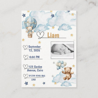 Invitation à la baby shower