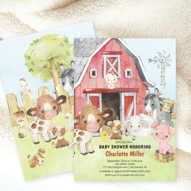 Invitation à la baby shower avec des amis de la fe (Créateur téléchargé)