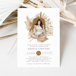 Invitation à la baby shower Boho Florals