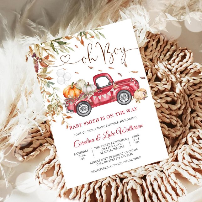 Invitation à la Baby Shower d'Automne pour le Cami (Créateur téléchargé)