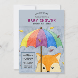 Invitation à la Baby Shower de Autumn Fox