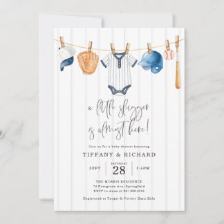 Invitation à la Baby Shower de Baseball