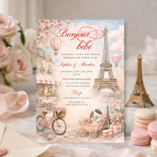 Invitation à la baby shower de Bébé Bonjour Paris