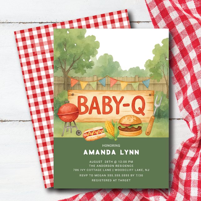 Invitation à la Baby Shower de Bébé Q (Créateur téléchargé)