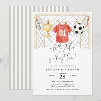Invitation à la Baby Shower de Foot