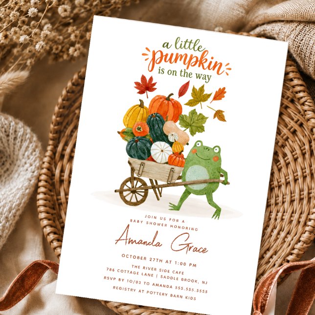 Invitation à la Baby Shower de la Petite Citrouill (Créateur téléchargé)