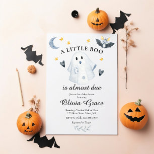 Invitation à la baby shower de Little Boo Ghost Ha