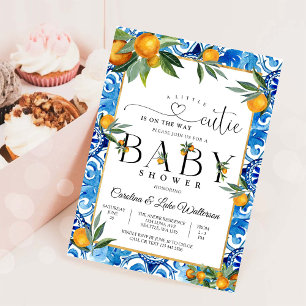 Invitation à la Baby Shower de Little Cutie Citrus