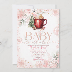 Invitation à la Baby Shower de Noël pour un bébé a