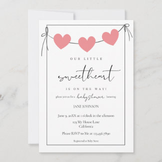 Invitation à la baby shower de notre petit chou