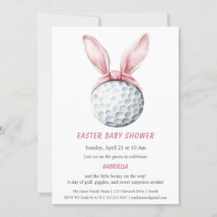 Invitation à la baby shower de Pâques