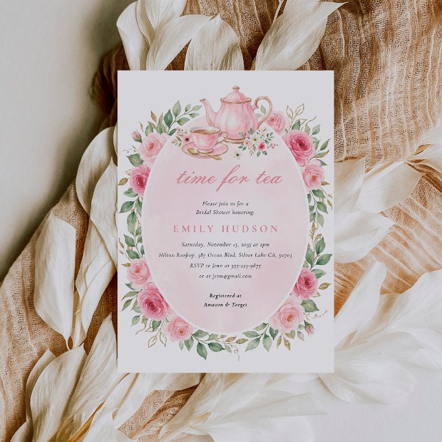 Invitation à la Baby Shower de Thé (Créateur téléchargé)