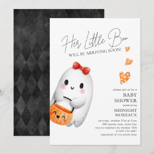Invitation à la baby shower Halloween de Little Bo