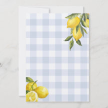 Invitation à la baby shower Hello Baby Lemon Boys