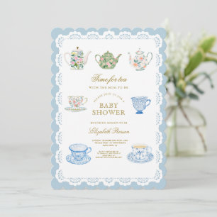 Invitation à la Baby Shower : l'heure du thé