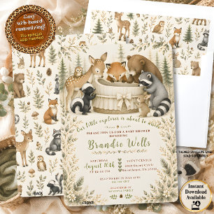 Invitation à la baby shower Little Explorer