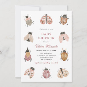 Invitation à la baby shower Lovebug Baby