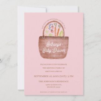 Invitation à la Baby Shower Marché de Fermiers pou