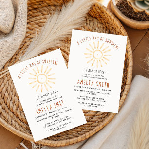 Invitation à la Baby Shower : Notre Petit Rayon de