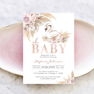 Invitation à la baby shower Oh Boy