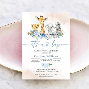 Invitation à la baby shower Oh Boy