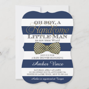 Invitation à la Baby Shower Oh Boy Baby
