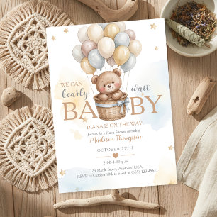 Invitation à la Baby Shower Ourson