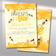 Invitation à la Baby Shower Parents To Bee