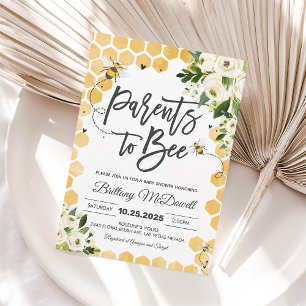 Invitation à la Baby Shower "Parents to Bee"