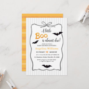 Invitation à la baby shower pour Little Boo Hallow