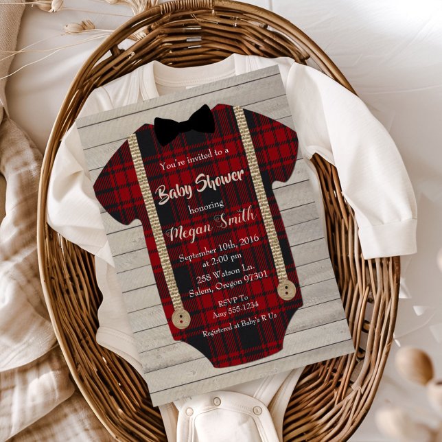 Invitation à la baby shower pour un petit garçon b (Créateur téléchargé)
