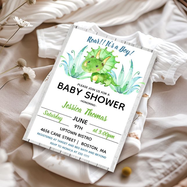 Invitation à la Baby Shower pour un Petit Garçon D (Créateur téléchargé)