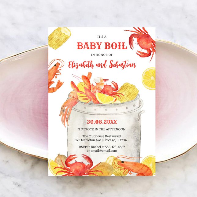Invitation à la baby shower pour une ébullition de (Créateur téléchargé)