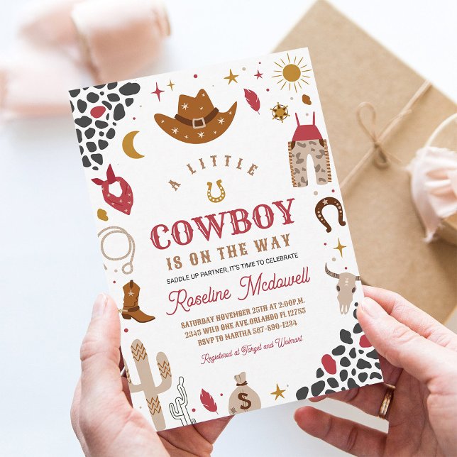 Invitation à la Baby Shower Rodeo Cowboy Boy (Créateur téléchargé)