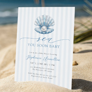 Invitation à la Baby Shower Sea You Soon