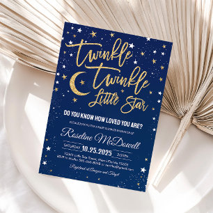 Invitation à la Baby Shower "Twinkle Twinkle Littl